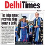 Delhi Times - This Indian Gynaec received a global honour in the UK » Click Here